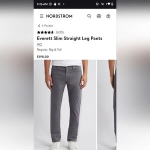 AG Adriano Goldschmied Men's Charcoal Slim Jeans